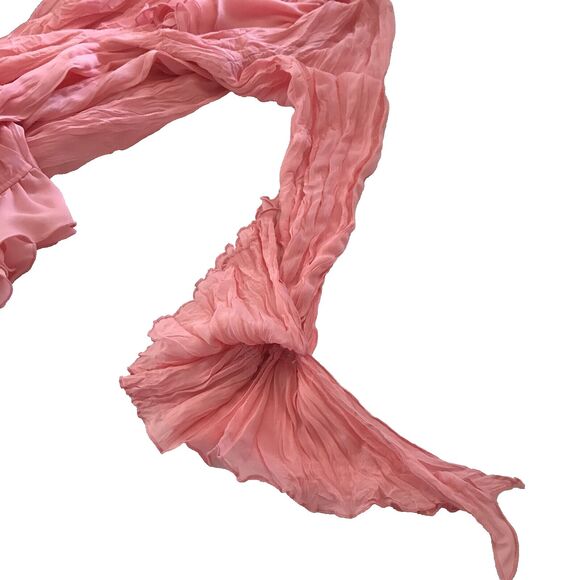 Dress-U-II Lovely Woman's Mellon Color Ruffle Blouse Pheasant Sleeves Size 2X - Picture 5 of 8